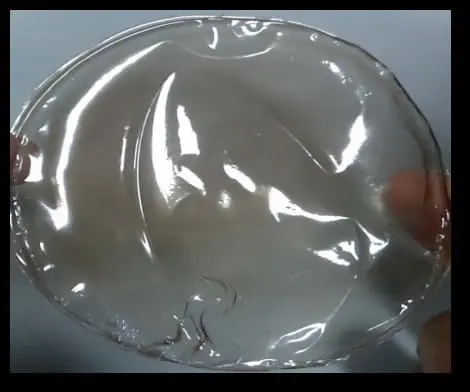 Film of Aramid obtained after heating