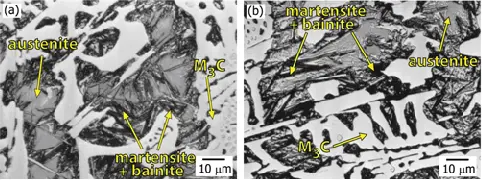 Optical-micrographs-of-Ni-Cr-white-iron-in-a-as-cast-state-and-b-heat-treated-state