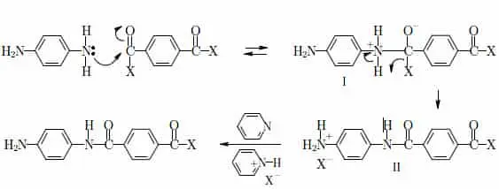 Reaction scheme of Schotten-Bauman process