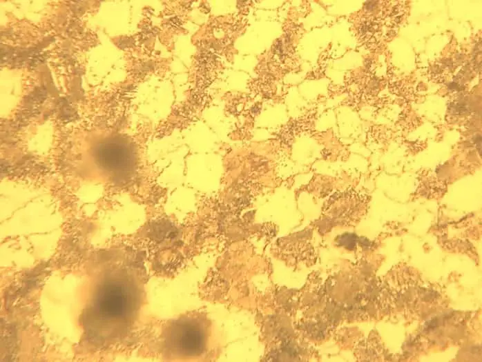 Microstructure of pearlite and austenitizing temperature
