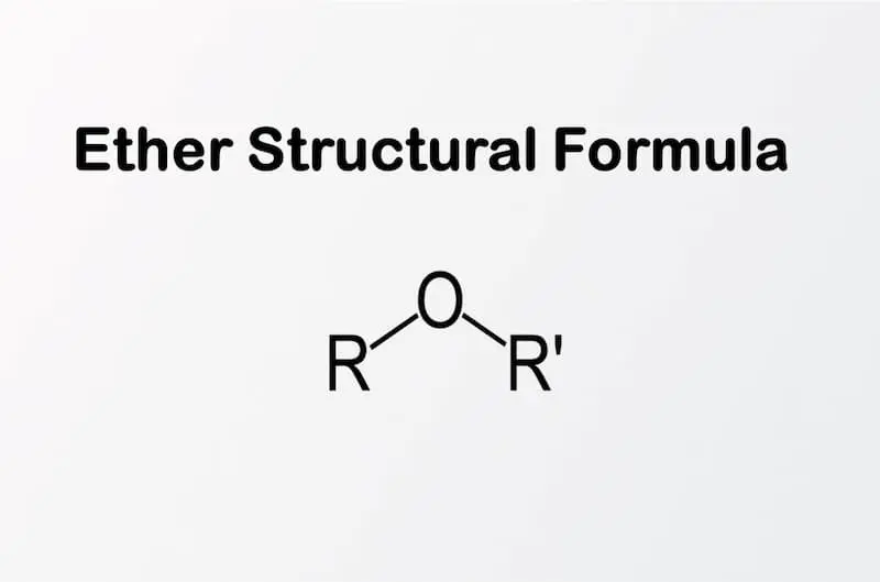 8- Structural formula of ether